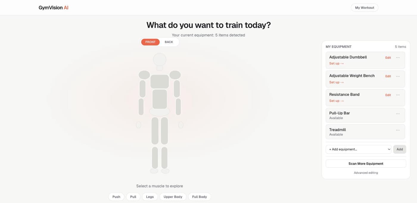 GymVision screenshot